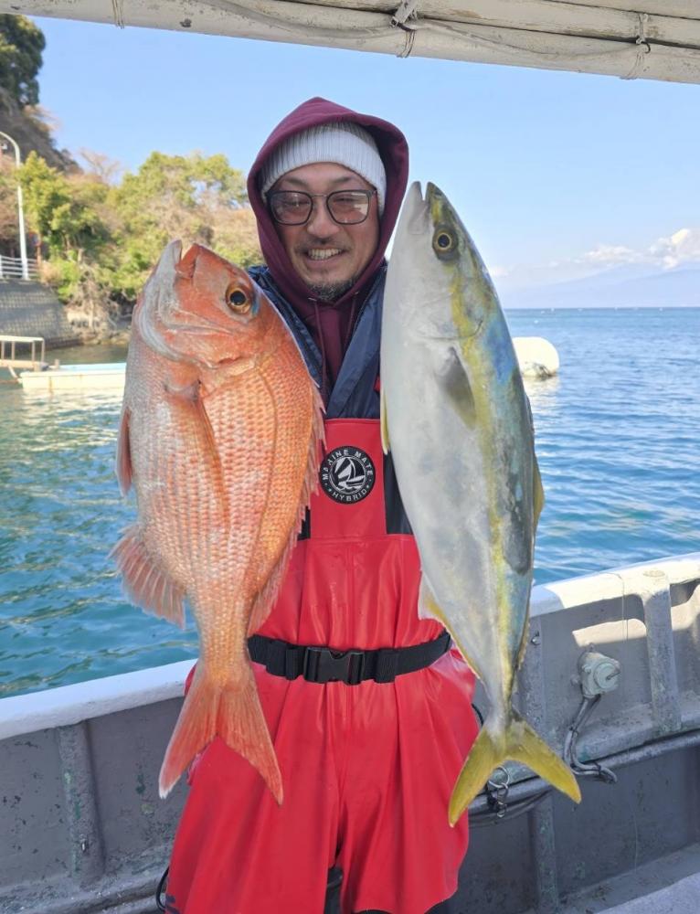 静岡 久料 魚磯丸｜2/28午前マダイ五目